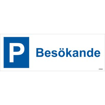 PARKERINGSSKYLT UNIGRAPHICS PARKERING 297X105MM