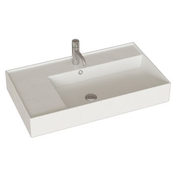 TVÄTTSTÄLL SCANBAD ASYRE HÖGER VIT 80CM 