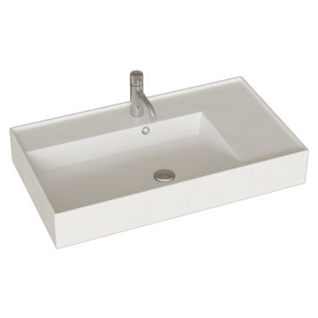 TVÄTTSTÄLL SCANBAD ASYRE VÄNSTER VIT 80CM
