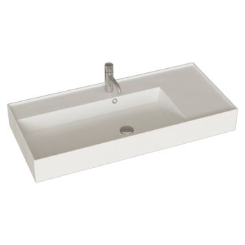 TVÄTTSTÄLL SCANBAD ASYRE HÖGER VIT 120CM
