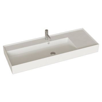 TVÄTTSTÄLL SCANBAD ASYRE VÄNSTER VIT 120CM