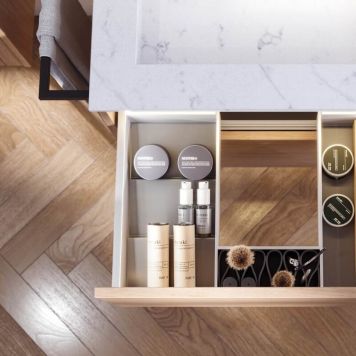 LÅDORGANISATÖR SCANBAD 112X241MM SVART