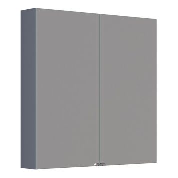 SPEGELSKÅP SCANBAD STYLE 80X80CM GRÅ MATT