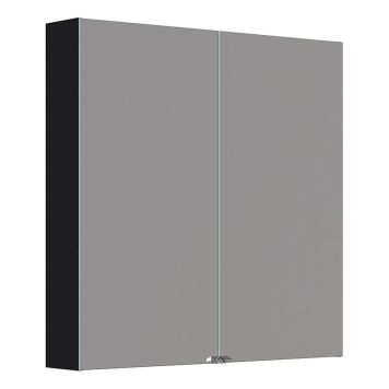 SPEGELSKÅP SCANBAD STYLE 80X80CM SVART EK