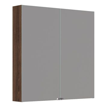 SPEGELSKÅP SCANBAD STYLE 80X80CM BRUN EK