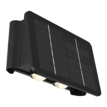 SOLCELLSLAMPA GLOBO VÄGG LED SVART                        