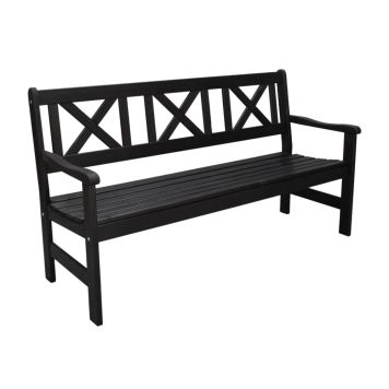 SOFFA BALTIC GARDEN EUROPE 3-SITS SVART