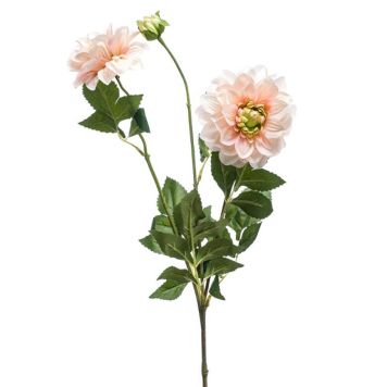 KONSTVÄXT EMERALD DAHLIA PERSIKA/ROSA 72CM