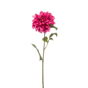 KONSTVÄXT EMERALD DAHLIA SNITTBLOMMA ROSA 72CM