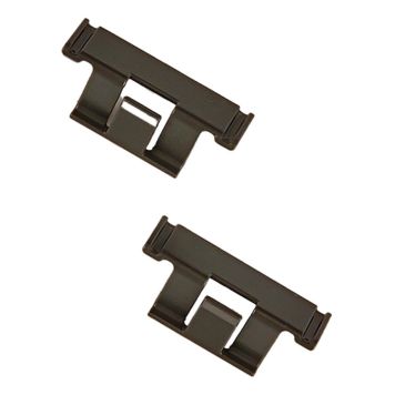 KABELKLÄMMMA ELFA DECOR+ TILL LUTANDE HYLLA MATTGRÅ 2-PACK 