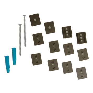 DISTANSBRICKA ELFA DECOR+ MATTGRÅ 10-PACK 