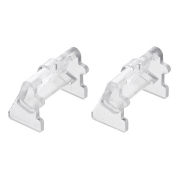 HYLLISTKLÄMMA TILL LUTANDE HYLLA 2-PACK TRANSPARENT