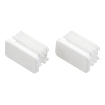 KLÄDSTÅNGSPLUGG ELFA DECOR+ MATTVIT 2-PACK 