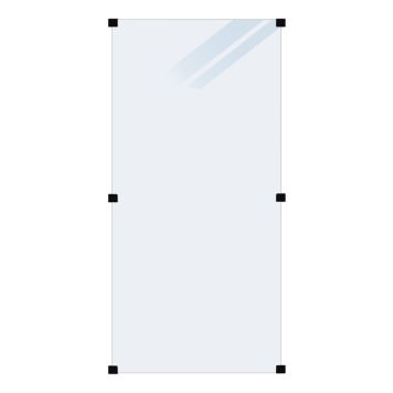 GLASSTAKET PLUS FROSTAT HÄRDAT GLAS 90X180CM