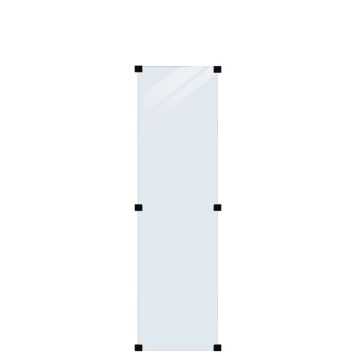 GLASSTAKET PLUS KLART HÄRDAT GLAS INKL 6ST BESLAG 55,4X176CM