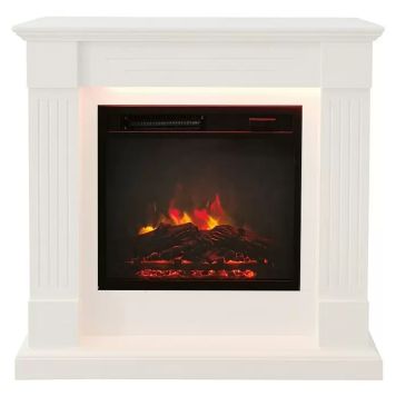 ELKAMIN VOLTOMAT VIT MED BELYSNING 1500W