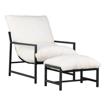 RELAXSET VENTURE HOME CORSO STOL + FOTPALL SVART