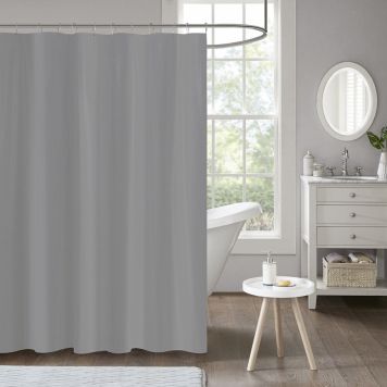 DUSCHDRAPERI VENUS 200X200CM MÖRKGRÅ