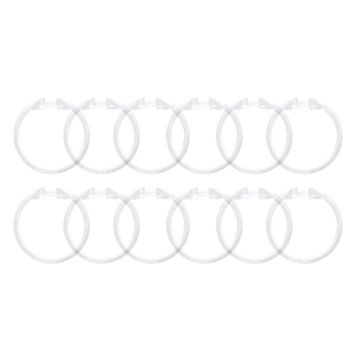 DUSCHDRAPERIRINGAR VENUS Ø5,6CM KLAR 12ST