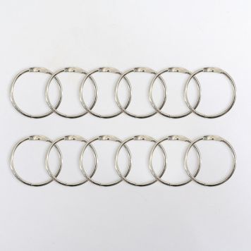 DUSCHDRAPERIRINGAR VENUS Ø5,6CM SILVER 12ST