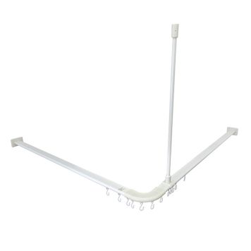 DUSCHDRAPERISTÅNG VENUS 100X100CM HÖRN VIT