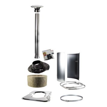 SKORSTENSET HARVIA STÅL 1,5M KROM