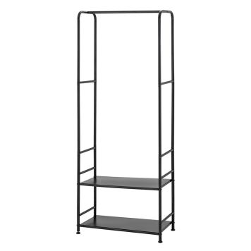 KLÄDSTÄLLNING METALL 160X62CM SVART