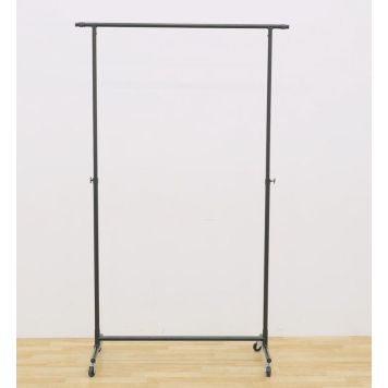 KLÄDSTÅNG ENKEL METALL 108-142CM SVART