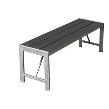 BÄNK HORTUS H-MODELL NONWOOD 175CM ANTRACIT 