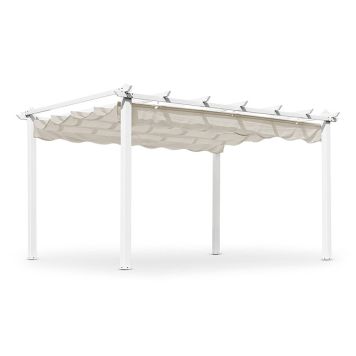 PERGOLA HILLERSTORP SKANÖR 4X3M VIT/SAND