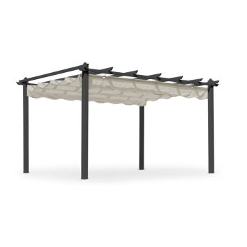 PERGOLA HILLERSTORP SKANÖR 4X3M SVART/SAND