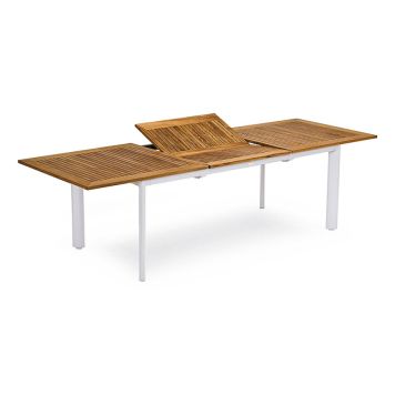 MATBORD HILLERSTORP NYDALA 200X96CM VIT/TEAK