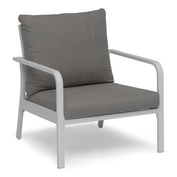 FÅTÖLJ HILLERSTORP HÅNGER VIT/GRÅBEIGE