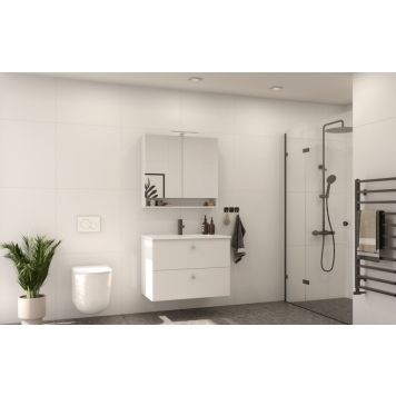 BADRUMSMÖBEL CAMARGUE ANA VIT MATT 80CM