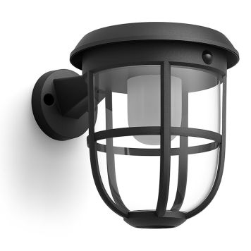 VÄGGLAMPA PHILIPS RADII SVART