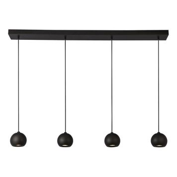 TAKLAMPA SEARCHLIGHT EINDHOVEN BAR 4L MATT SVART