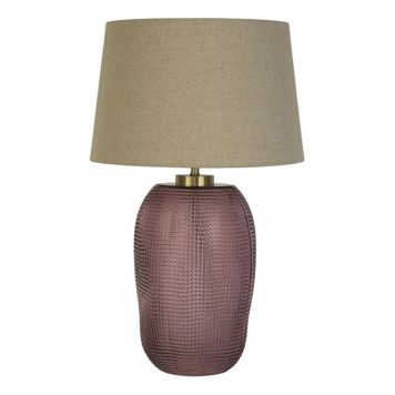 BORDSLAMPA SEARCHLIGHT GLAS ROSA/BEIGE