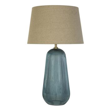 BORDSLAMPA SEARCHLIGHT ZENITH GLAS GRÖN/BEIGE