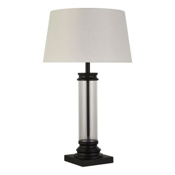 BORDSLAMPA SEARCHLIGHT PIEDESTAL SVART/CRÈME