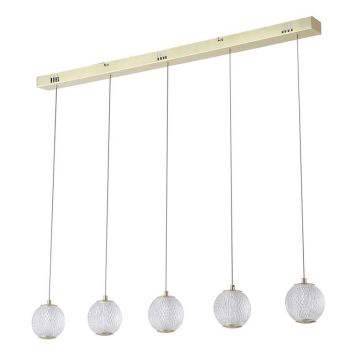 TAKLAMPA SEARCHLIGHT ALLURE BAR LED 5L MÄSSING/AKRYL