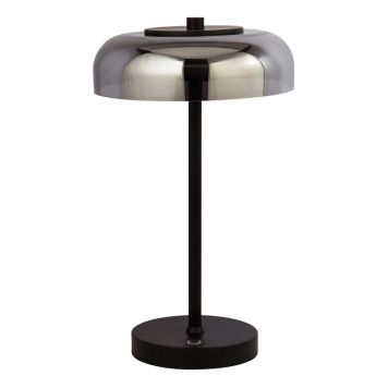 BORDSLAMPA SEARCHLIGHT FRISBEE LED RÖKFÄRGAD/SVART