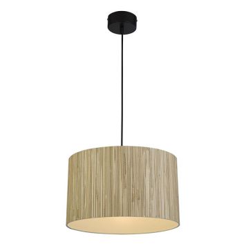 PENDELLAMPA SEARCHLIGHT MEADOW GRÄSFIBER NATUR/SVART