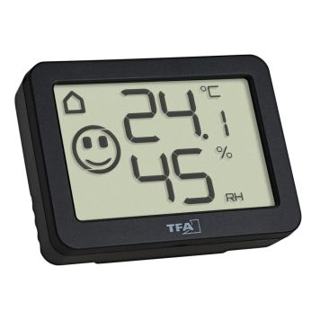 TERMOHYGROMETER TFA DIGITAL SVART