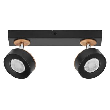 SPOTSKENA LEDVANCE PLUTO 2X 9,6W 830 SVART