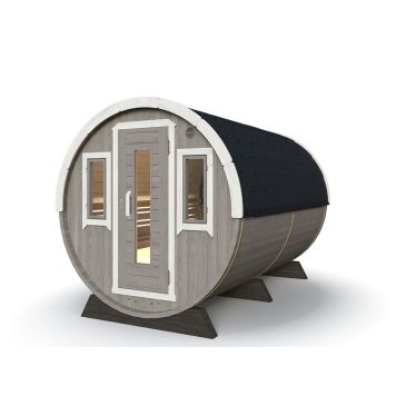 BASTUTUNNA NORDKAPP CILINDRO THERMOWOOD  GRÅ