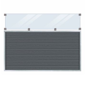 VINDSKYDD PLUS ARTURA MED GLAS 180X135CM