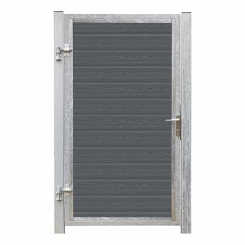 GRIND PLUS ARTURA ENKEL VÄNSTER MED STOLPAR GALV 115X175CM