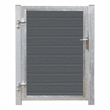 GRIND PLUS ARTURA ENKEL VÄNSTER MED STOLPAR GALV 115X135CM