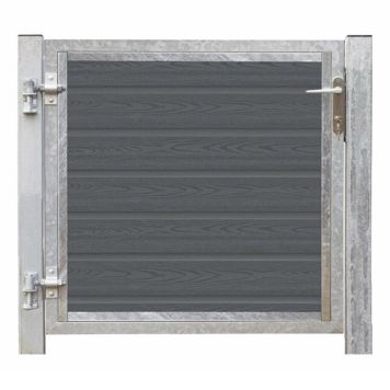 GRIND PLUS ARTURA ENKEL VÄNSTER MED STOLPAR GALV 115X95CM