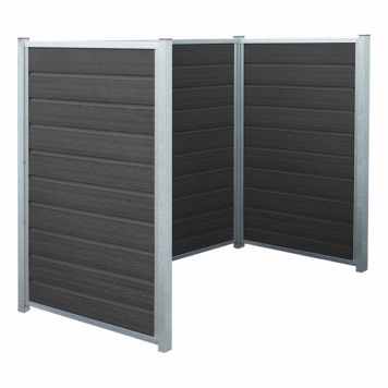 AVFALLSSKJUL PLUS ARTURA VARMGALVANISERAD 99X189X142CM